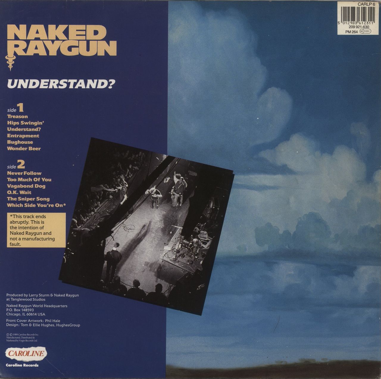 Naked Raygun Understand? - VG German Vinyl LP