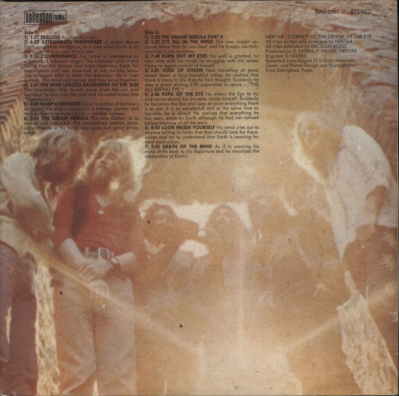 Nektar Journey To The Centre Of The Eye German Vinyl LP