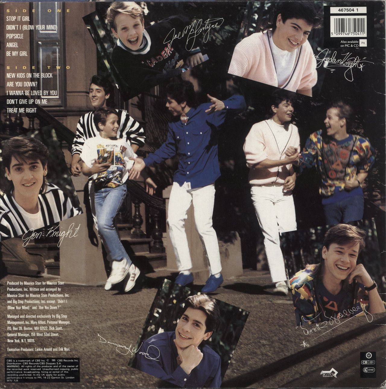 New Kids On The Block New Kids On The Block - Hype Stickered Sleeve UK Vinyl LP