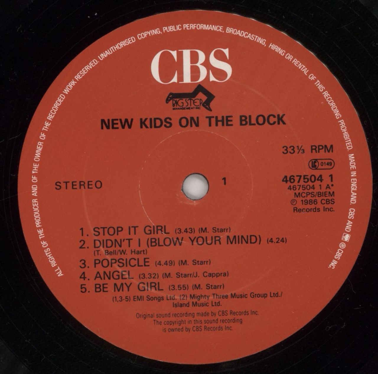 New Kids On The Block New Kids On The Block - Hype Stickered Sleeve UK Vinyl LP