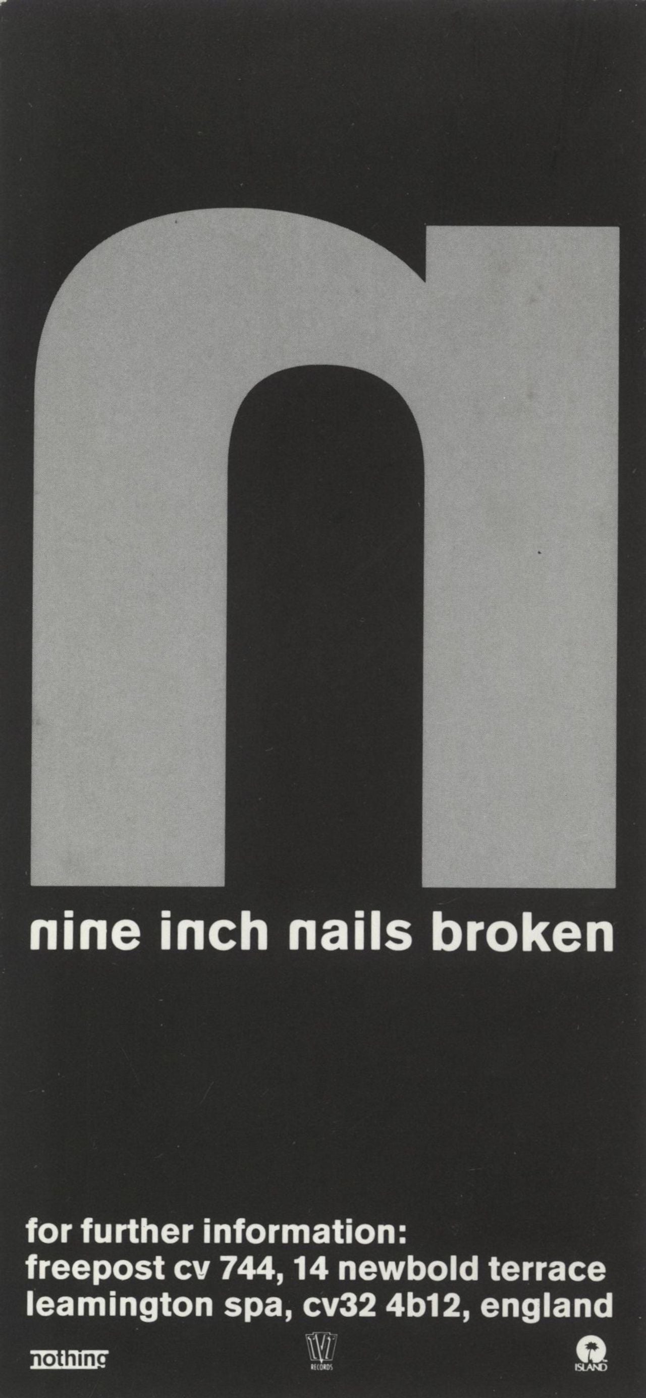 Nine Inch Nails Broken + 7" UK Vinyl LP