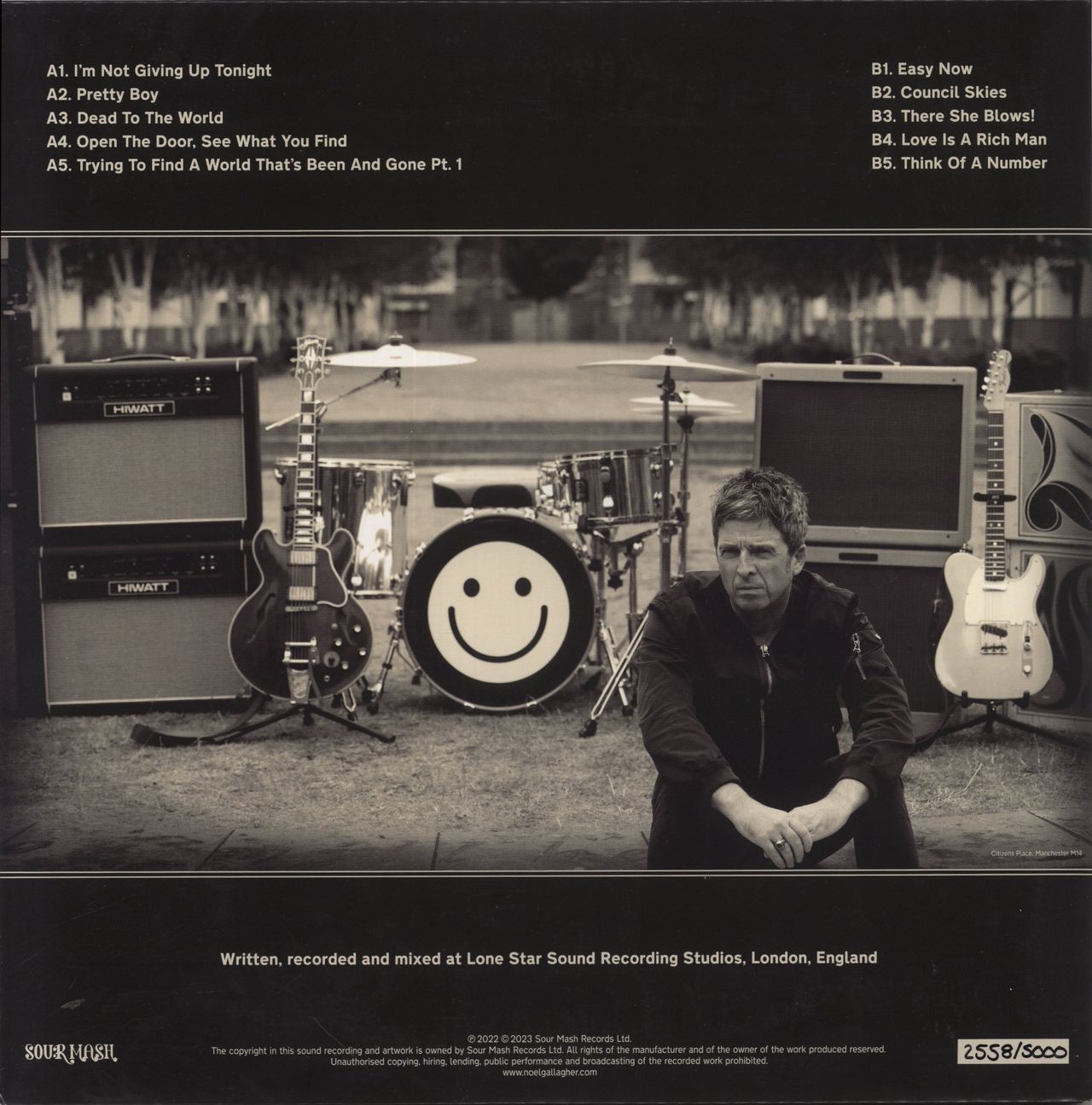 Noel Gallagher Council Skies - Black & White Vinyl UK Vinyl LP