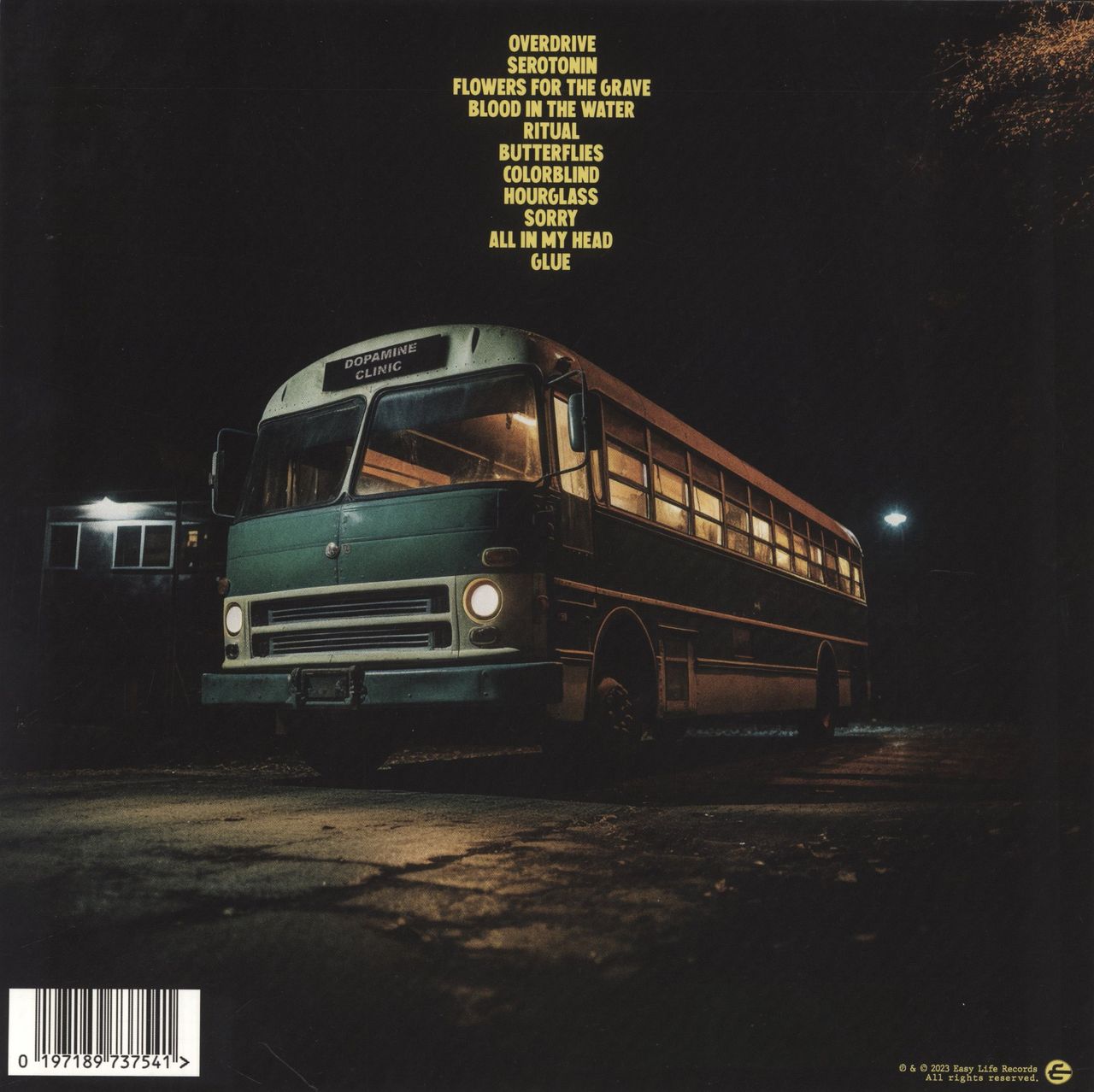 Normandie Dopamine - Yellow with Green Splatter Vinyl UK Vinyl LP