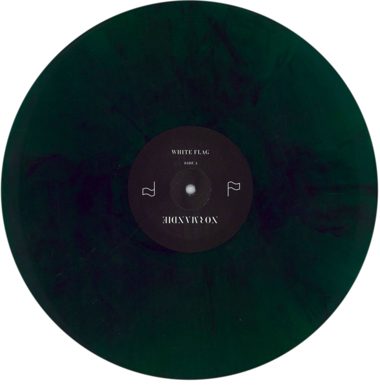 Normandie White Flag - Green & Black Marbled Vinyl UK Vinyl LP