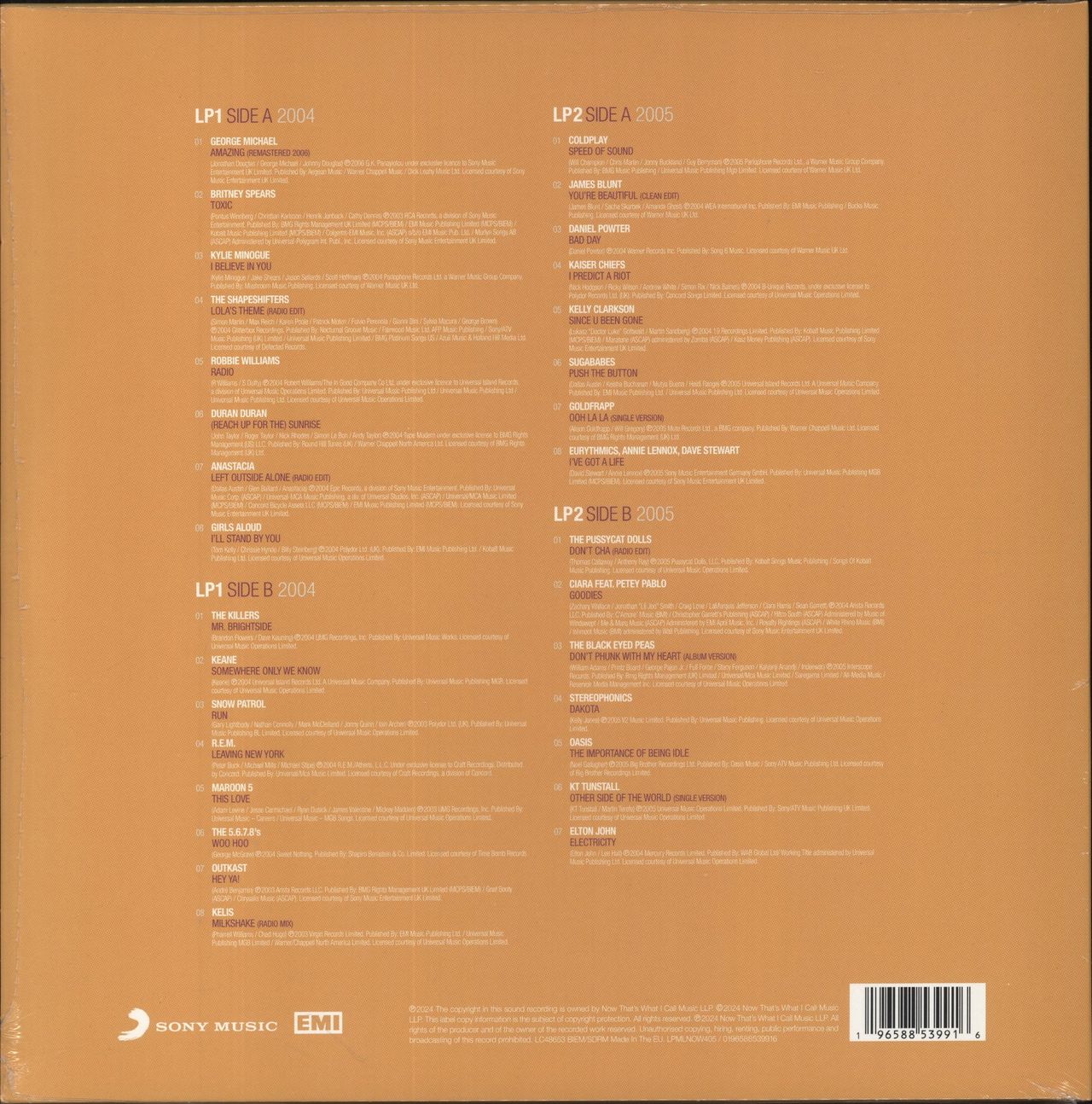 Now That's What I Call Music Now Millennium '04-'05 - Yellow & White Vinyl - Sealed UK 3-LP vinyl set
