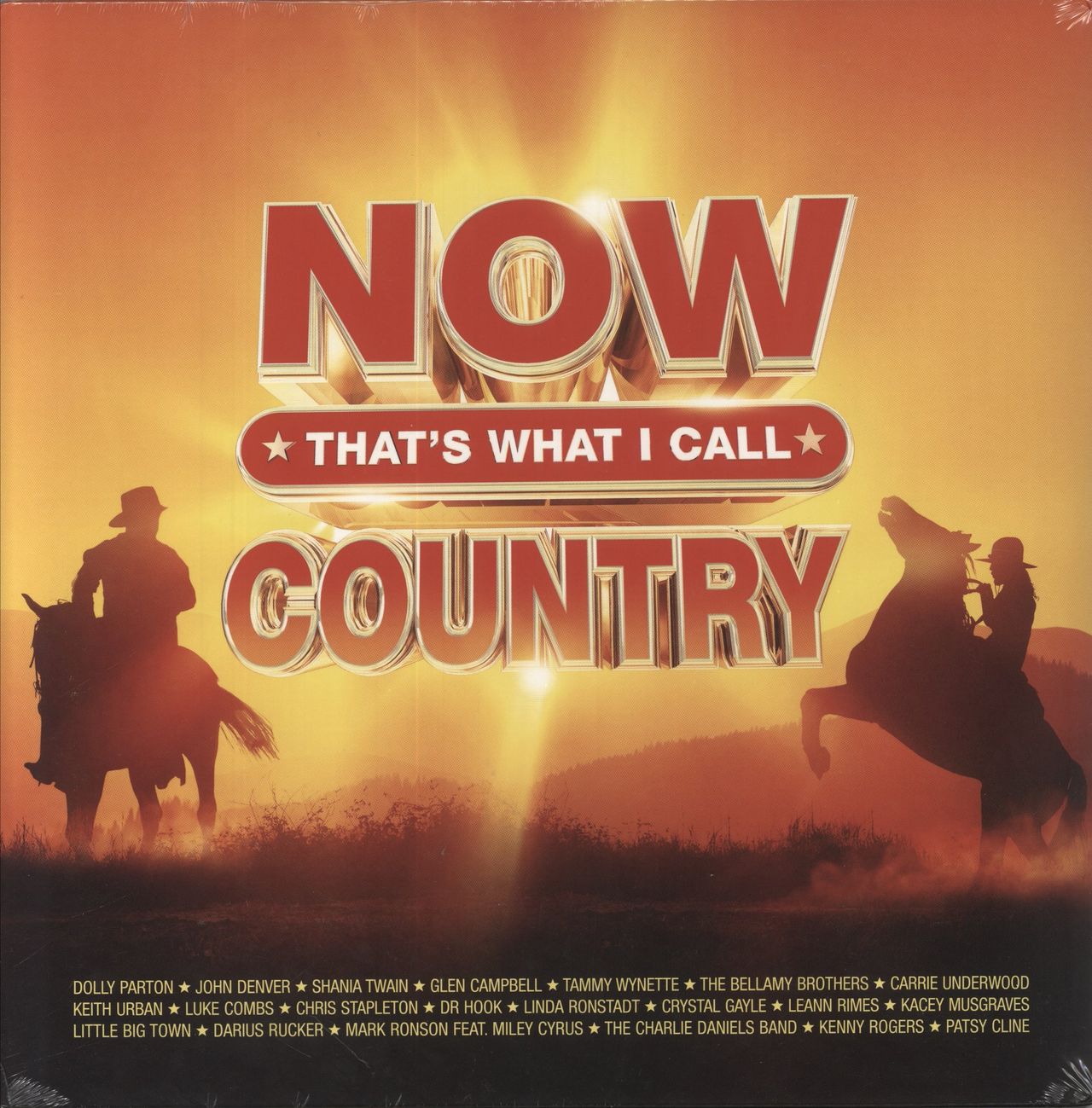 Now That's What I Call Music NOW That's What I Call Country - Orange Vinyl UK 3-LP vinyl set
