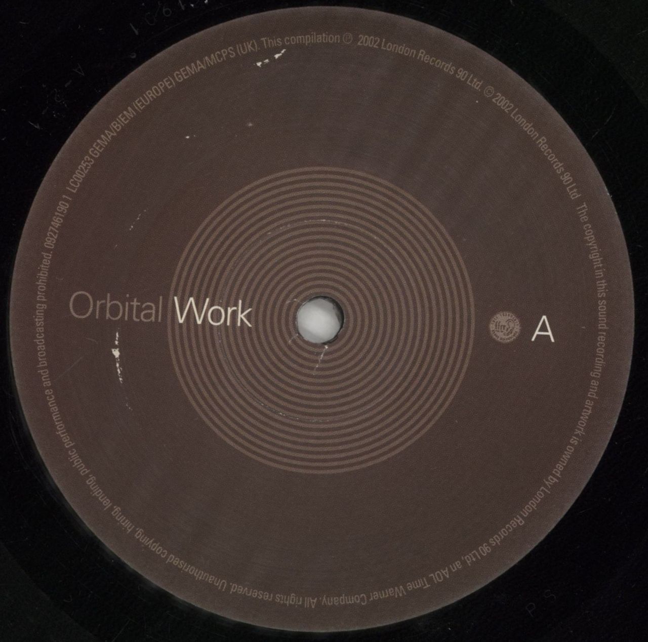 Orbital Work 1989-2002 UK 2-LP vinyl set