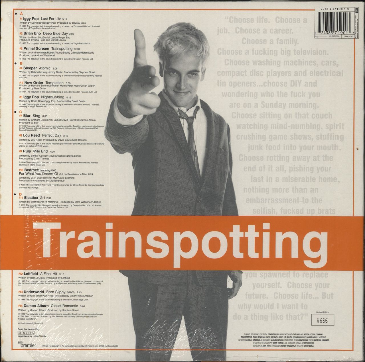Original Soundtrack Trainspotting - EX UK 2-LP vinyl set