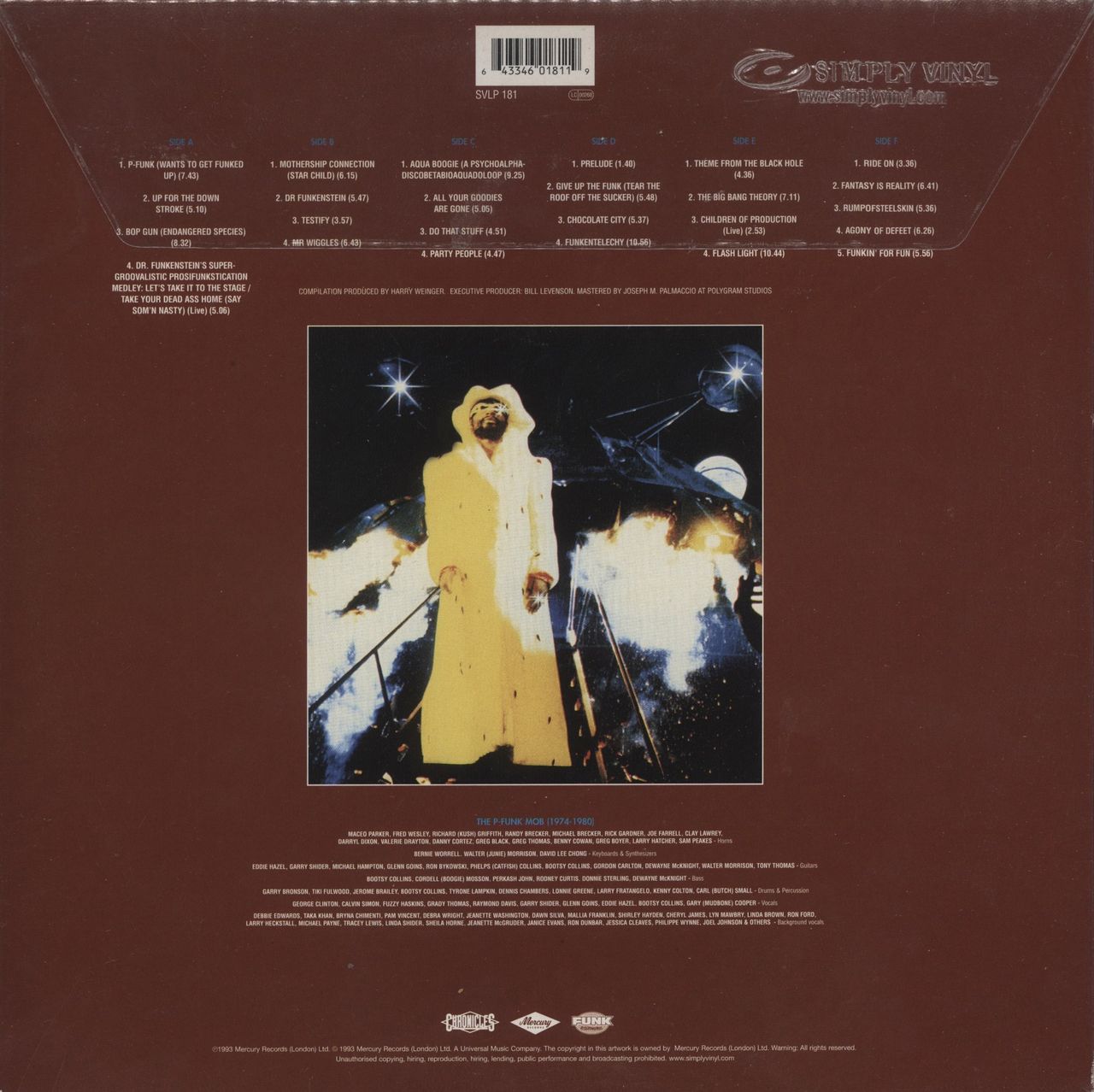 Parliament Tear The Roof Off 1974-1980 - 180 Gram Vinyl UK 3-LP vinyl set