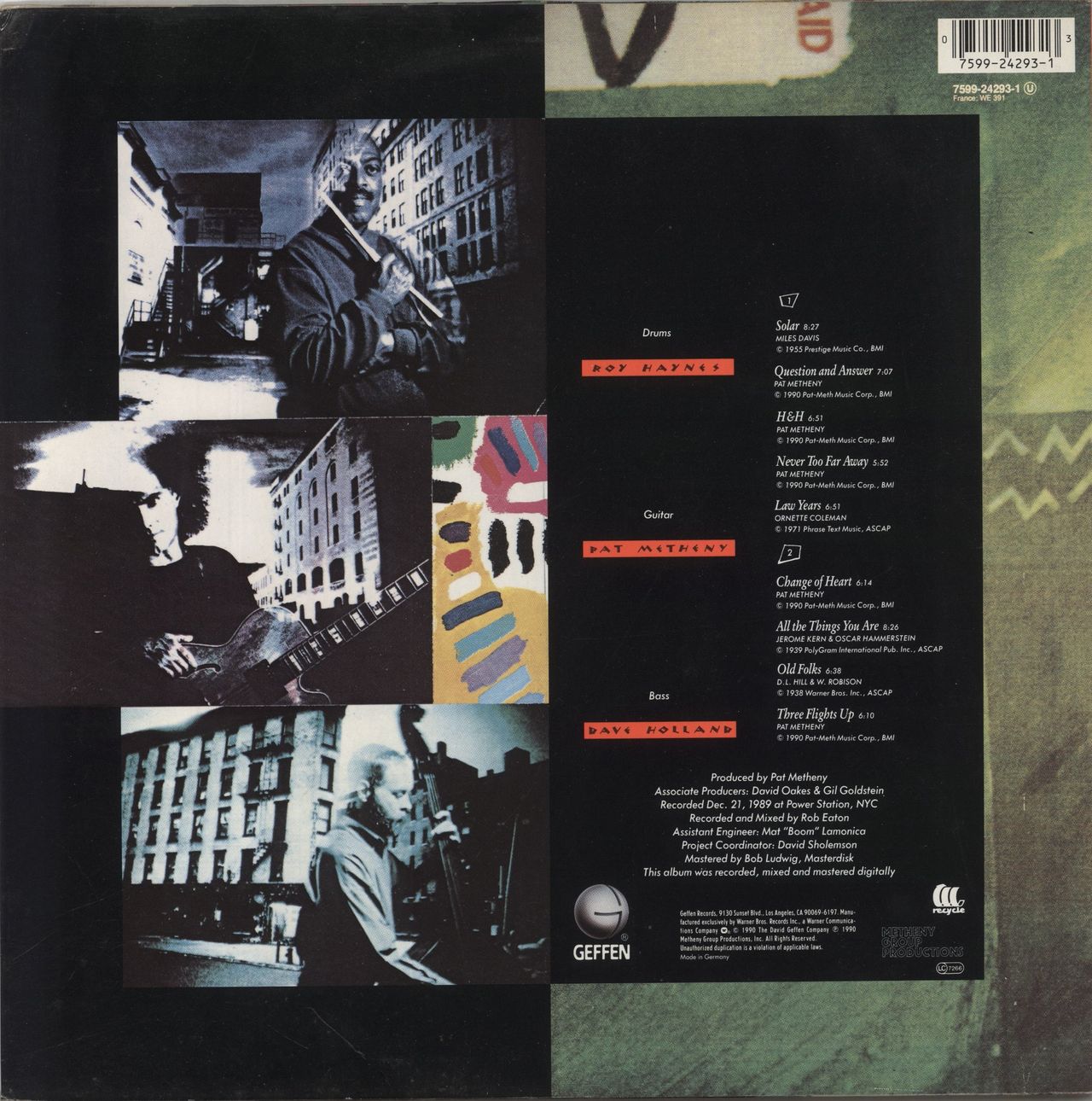 Pat Metheny Question And Answer German Vinyl LP