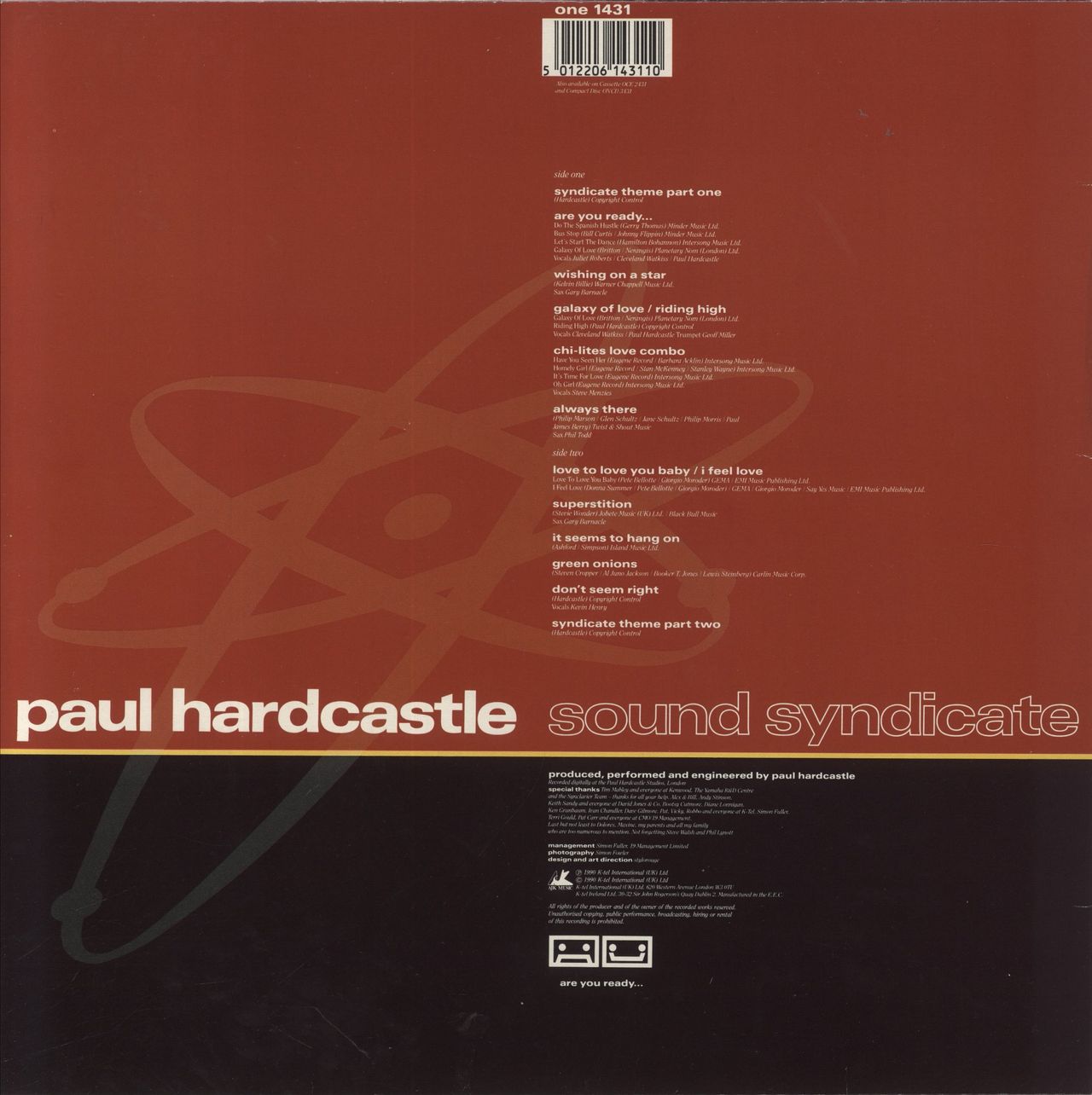 Paul Hardcastle Sound Syndicate UK Vinyl LP