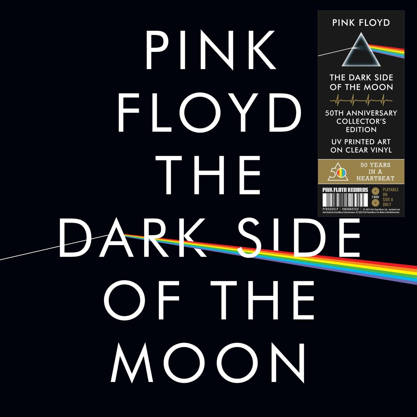 Pink Floyd - The Dark Side Of The Moon - 50th Anniversary Printed Clear Vinyl LP Record