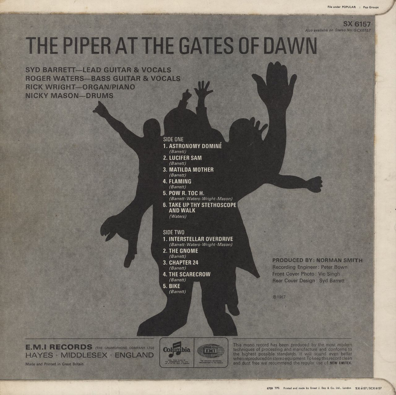 Pink Floyd The Piper At The Gates Of Dawn - 1st (b) - G UK Vinyl LP