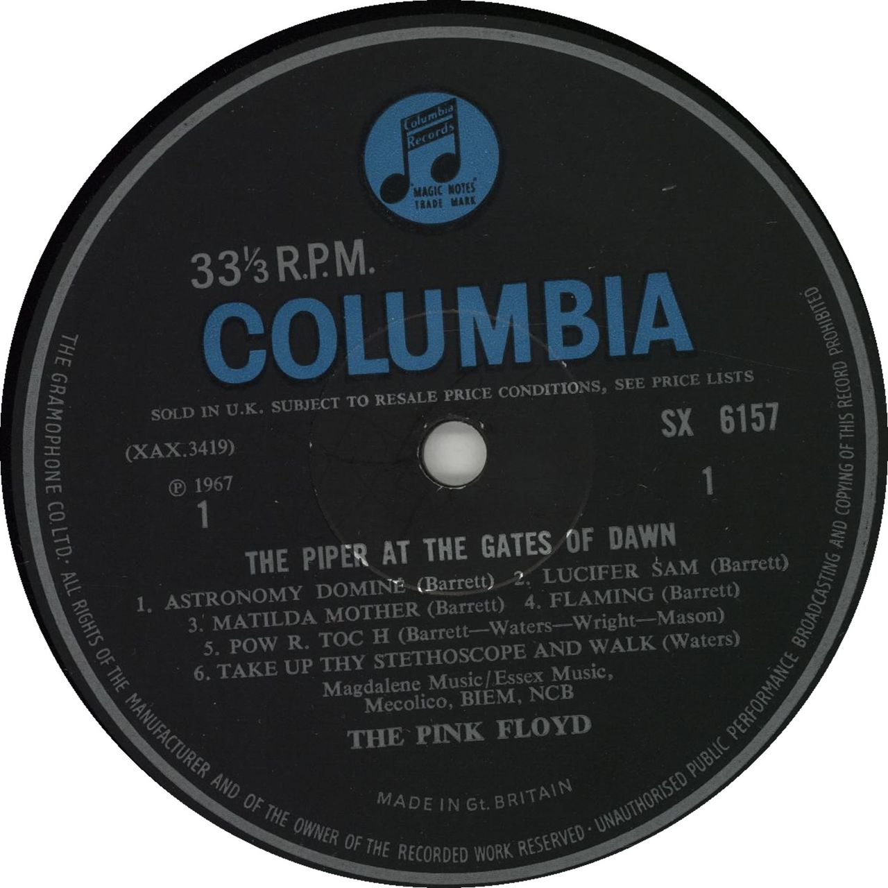 Pink Floyd The Piper At The Gates Of Dawn - 1st (b) - G UK Vinyl LP
