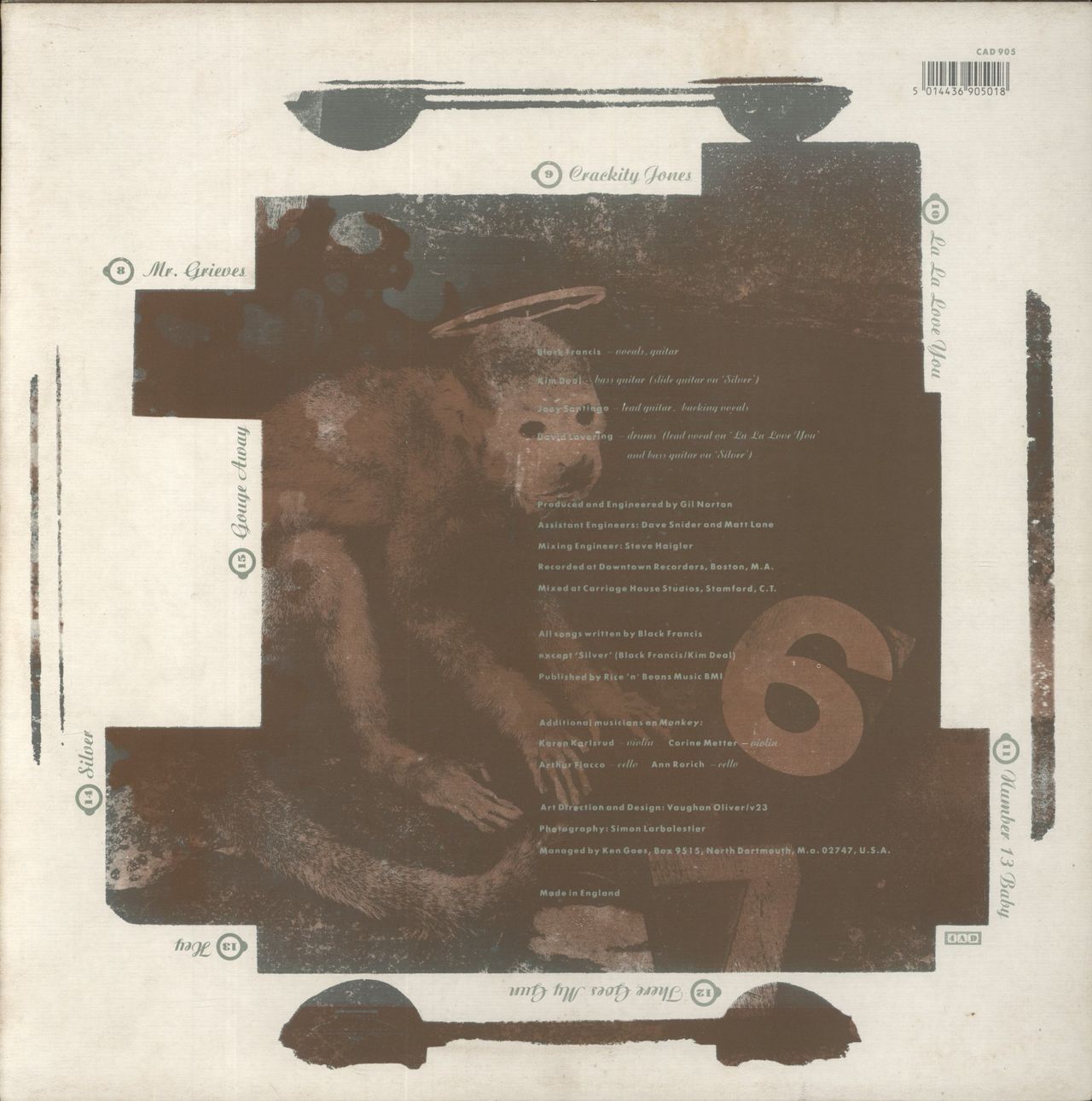 Pixies Doolittle - 1st - VG UK Vinyl LP