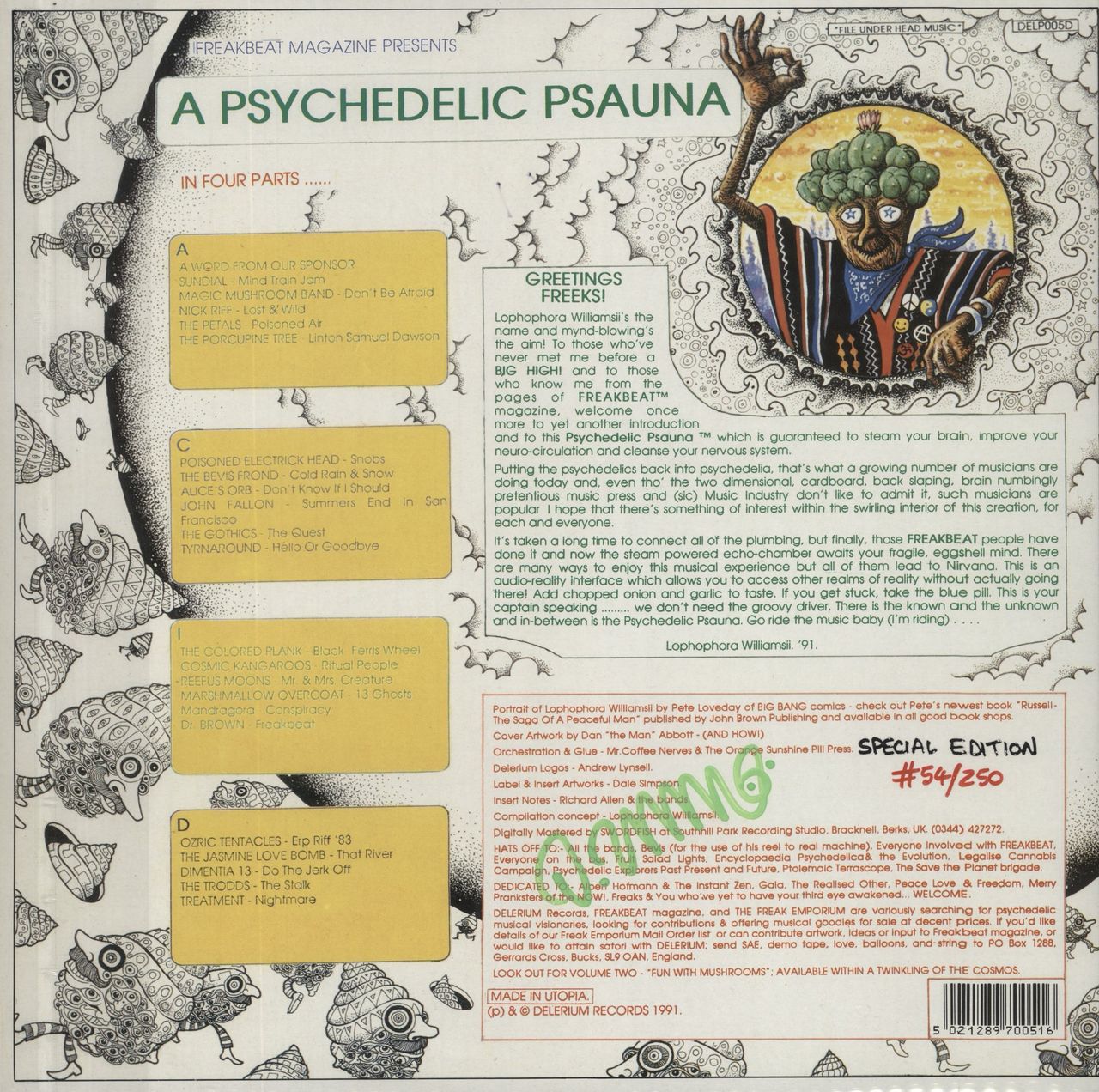 Porcupine Tree A Psychedelic Psauna - Red & Green Marbled Vinyl + Inserts UK 2-LP vinyl set