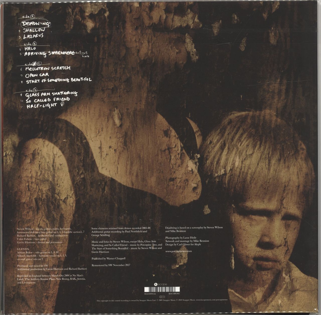Porcupine Tree Deadwing - 180gram Clear Vinyl UK 2-LP vinyl set