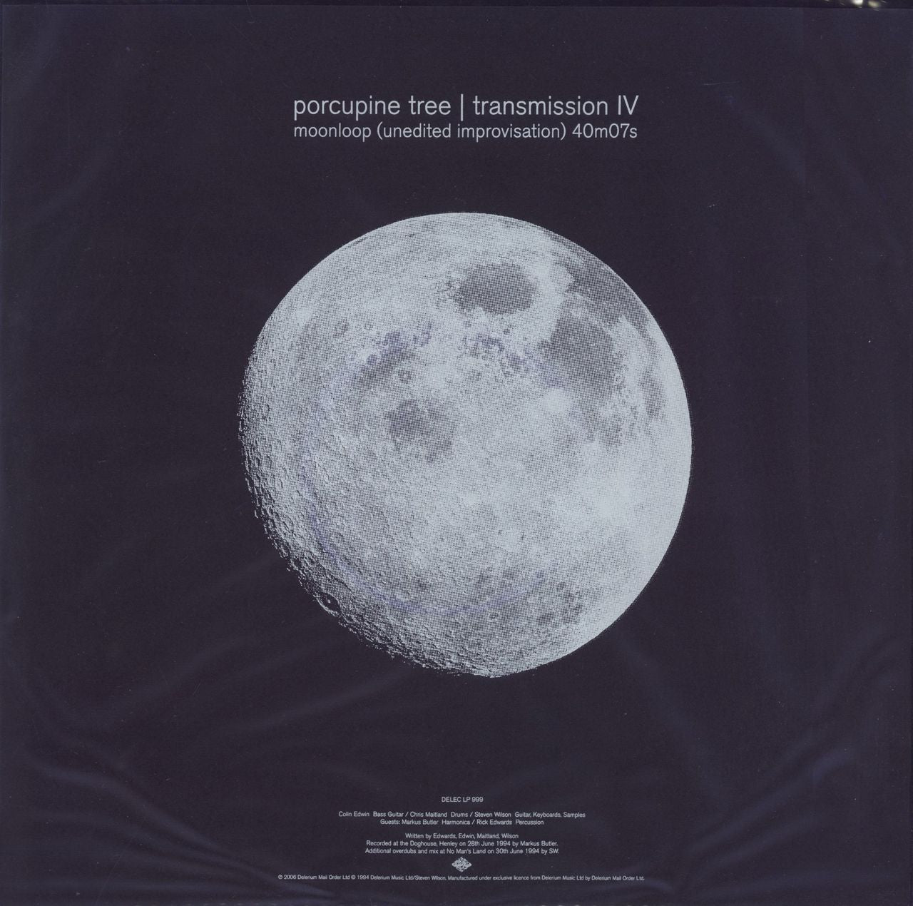 Porcupine Tree Transmission IV - Moonloop EP - White Vinyl UK Vinyl LP