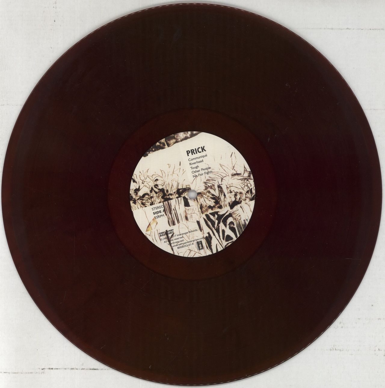 Prick Prick - Red & Black Marbled Vinyl US Vinyl LP