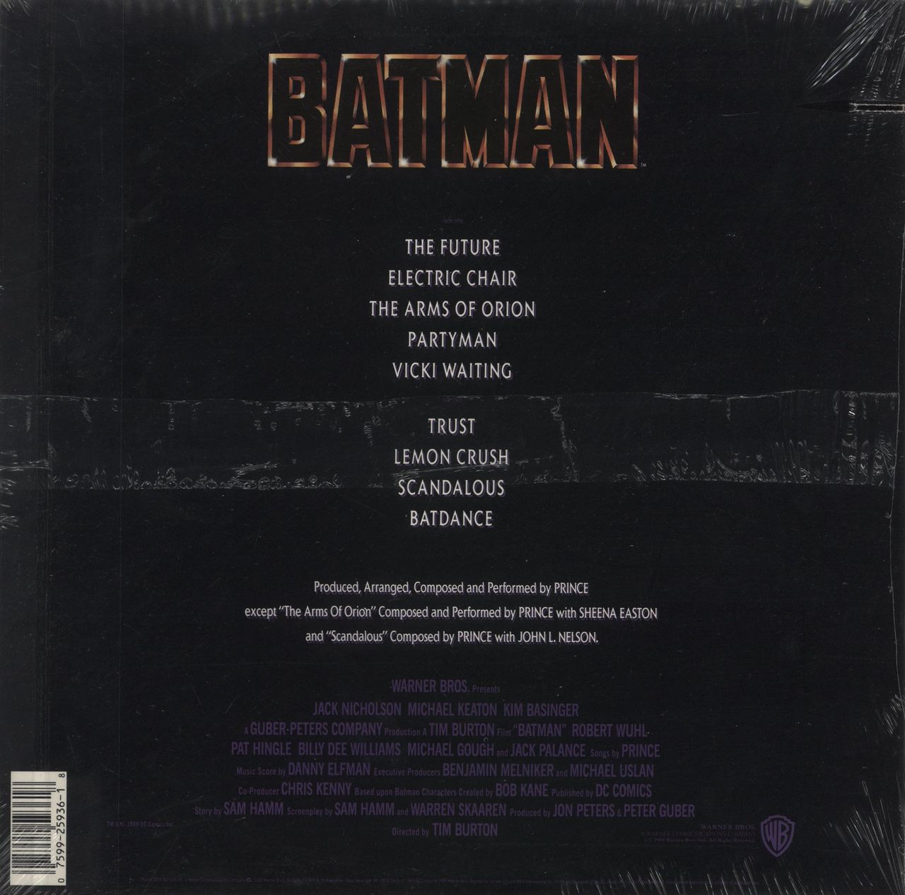 Prince Batman - 1st - Sealed + Stickered US Vinyl LP