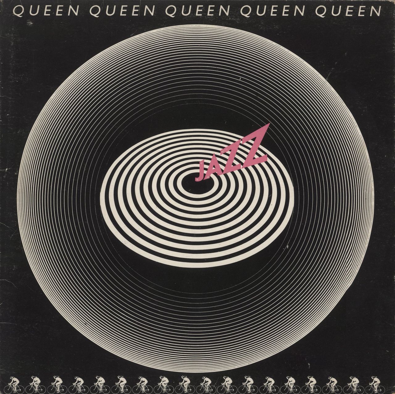 Queen Jazz - 1st + Detached Poster + Inner - VG UK Vinyl LP