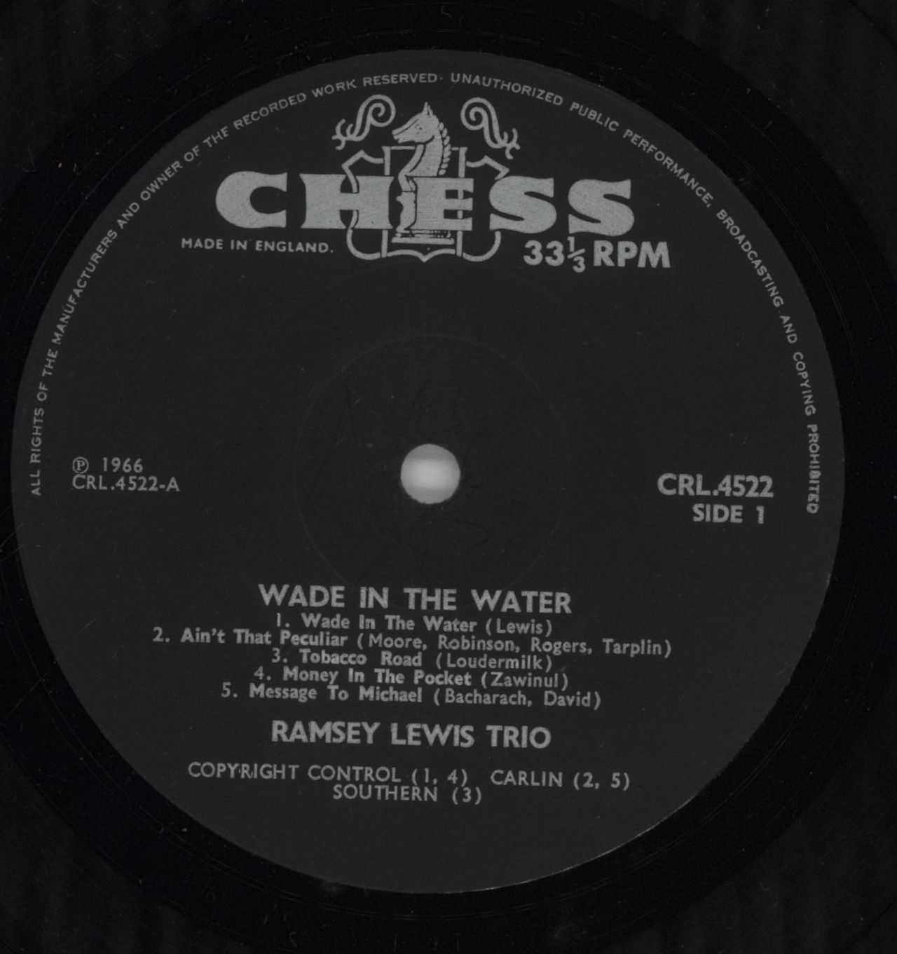 Ramsey Lewis Wade In The Water UK Vinyl LP