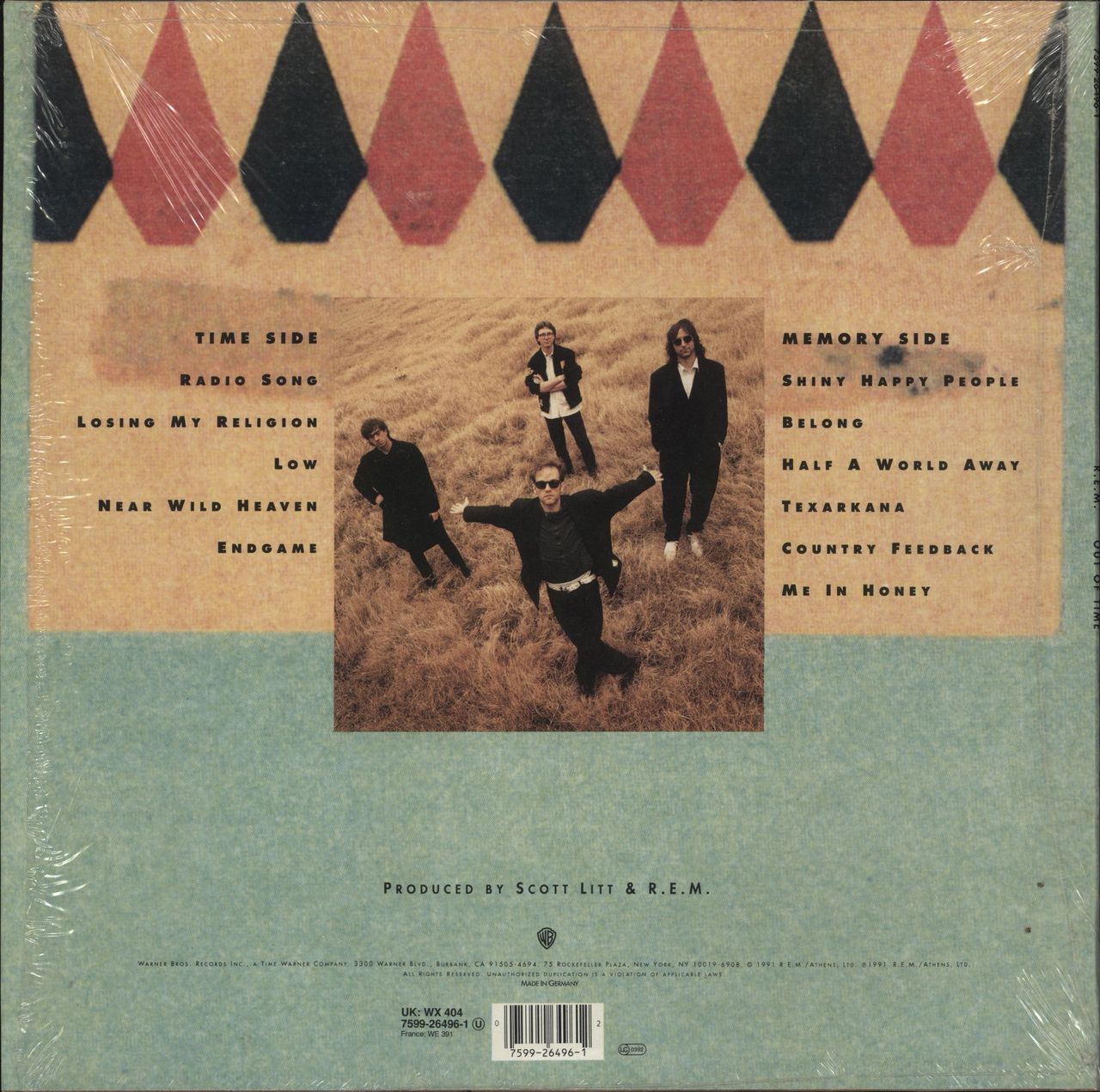 REM Out Of Time - Shrink UK Vinyl LP