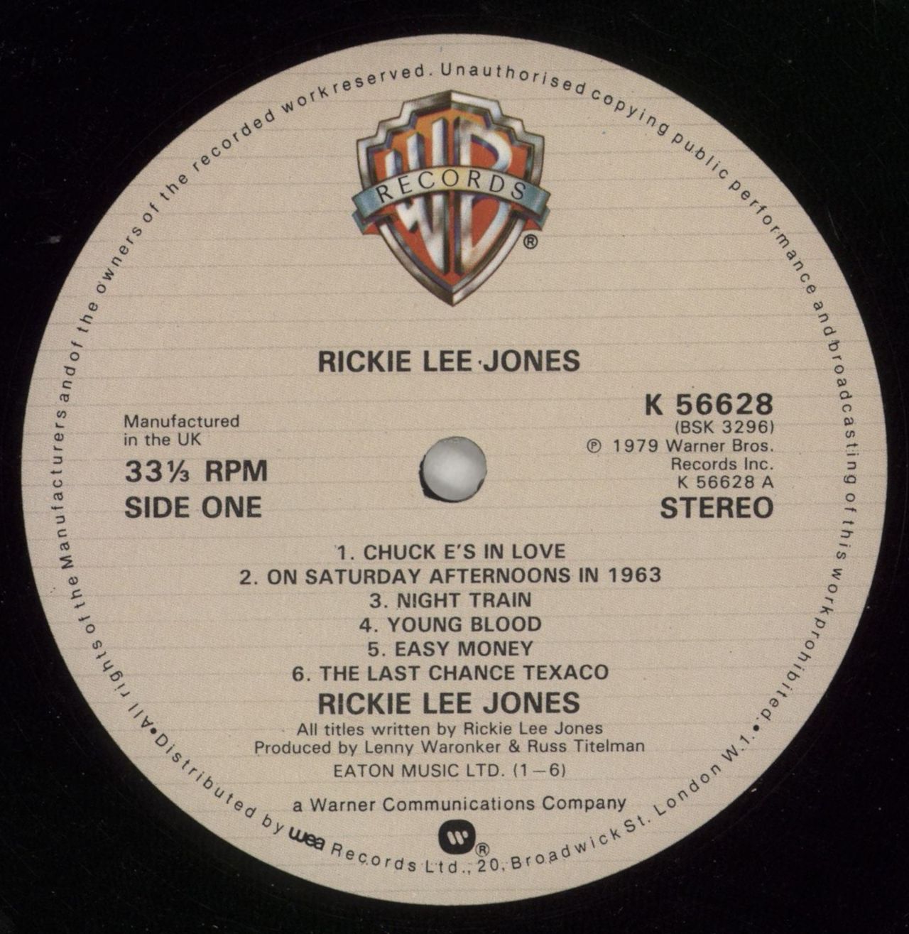 Rickie Lee Jones Rickie Lee Jones - Nimbus Supercut UK Vinyl LP