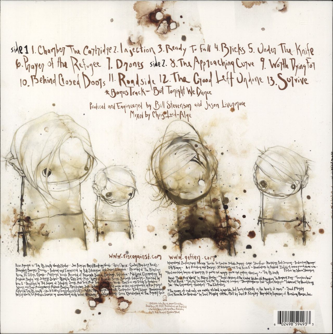 Rise Against The Sufferer And The Witness - 1st US Vinyl LP