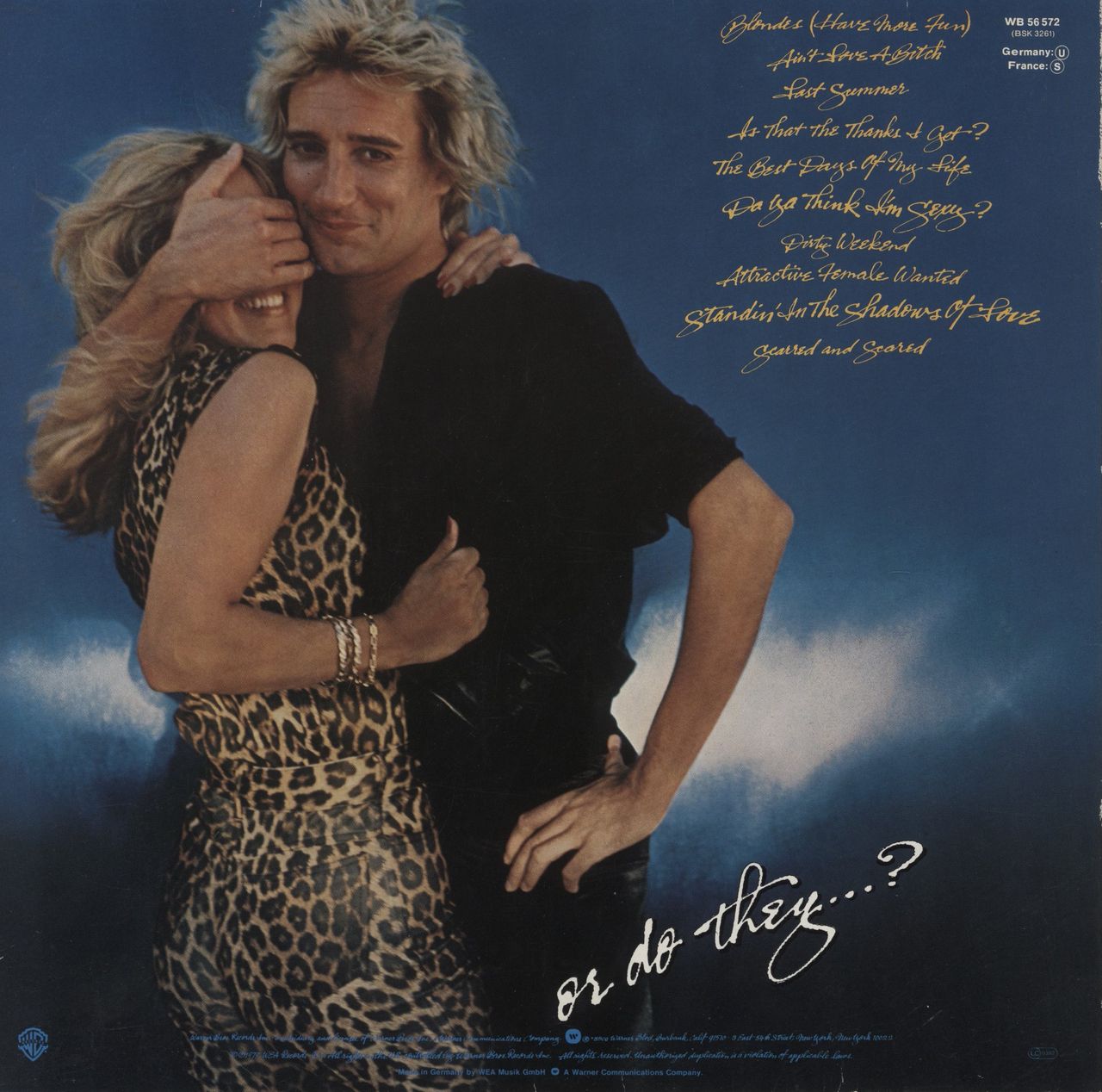 Rod Stewart Blondes Have More Fun German Vinyl LP