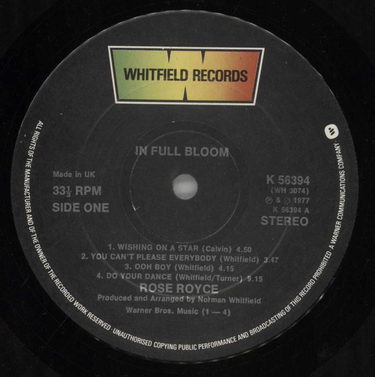 Rose Royce In Full Bloom - Hype stickered sleeve UK Vinyl LP