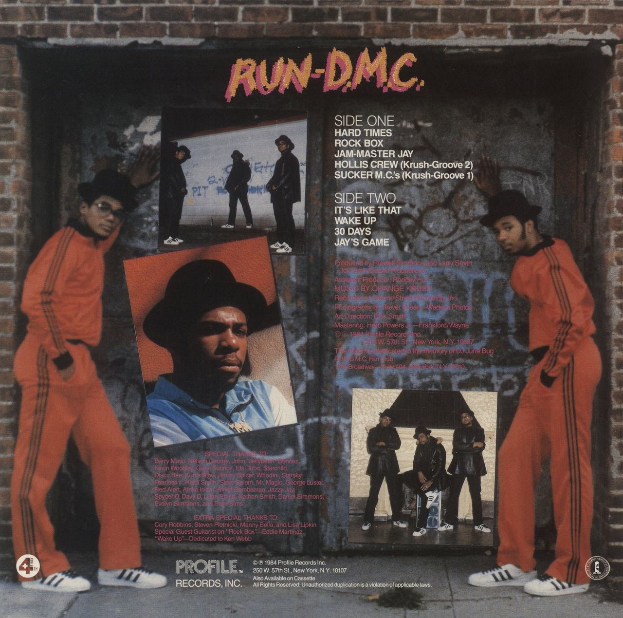 Run DMC Run-D.M.C. UK Vinyl LP