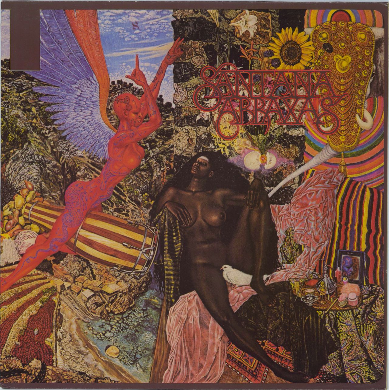 Santana Abraxas - Red Label Dutch Vinyl LP