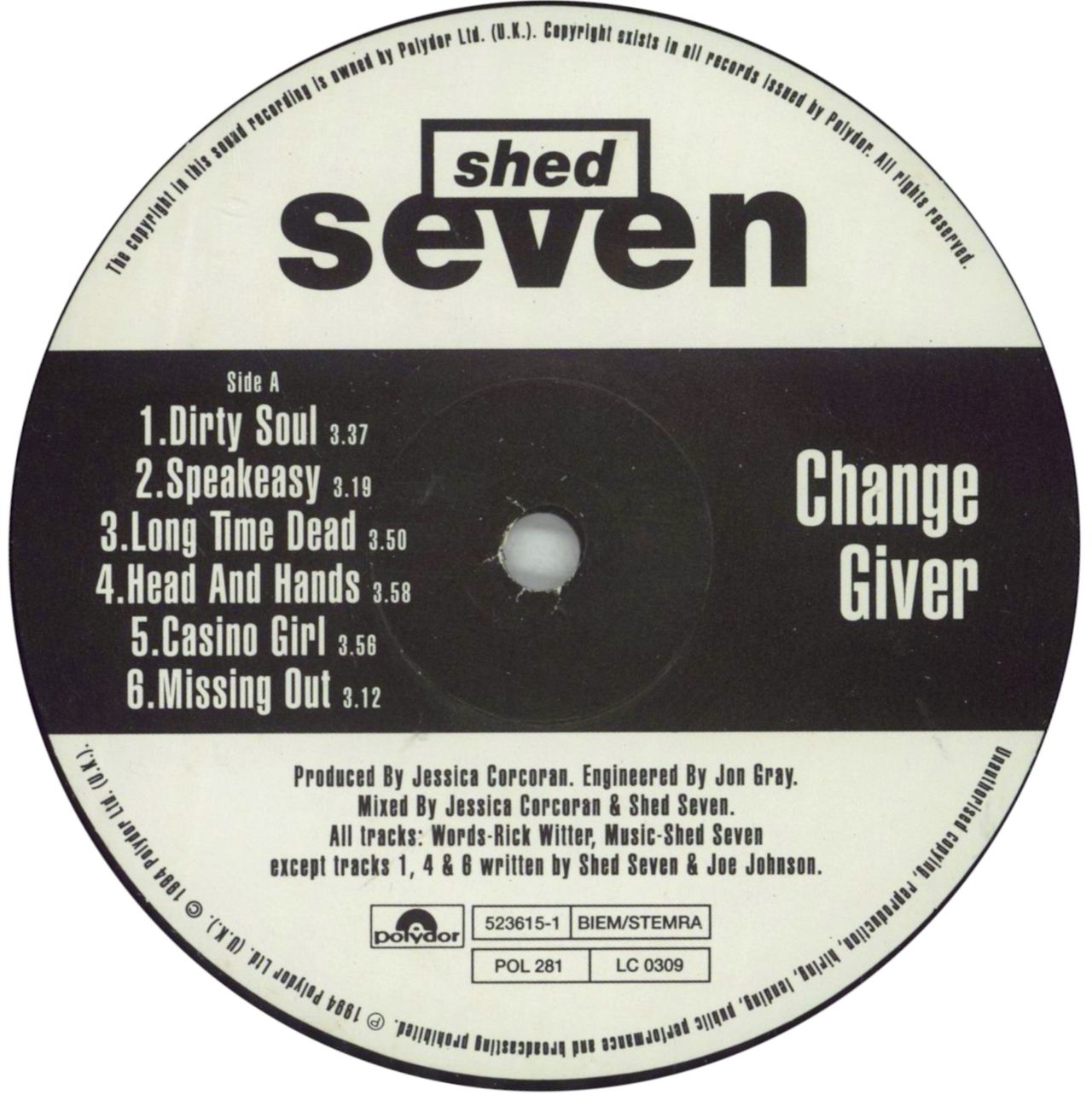 Shed Seven Change Giver UK Vinyl LP