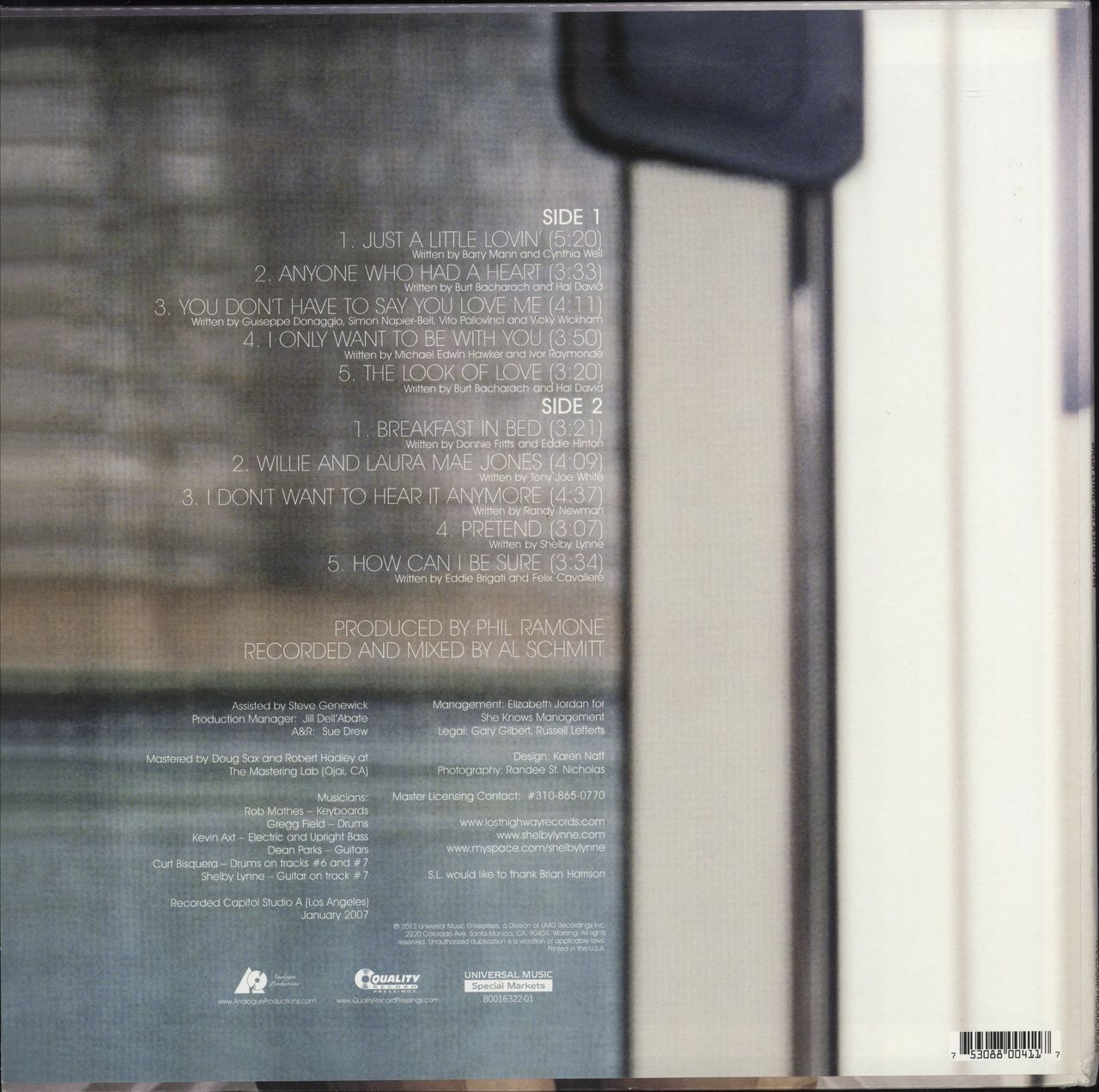 Shelby Lynne Just A Little Lovin' - 200gm Vinyl US Vinyl LP