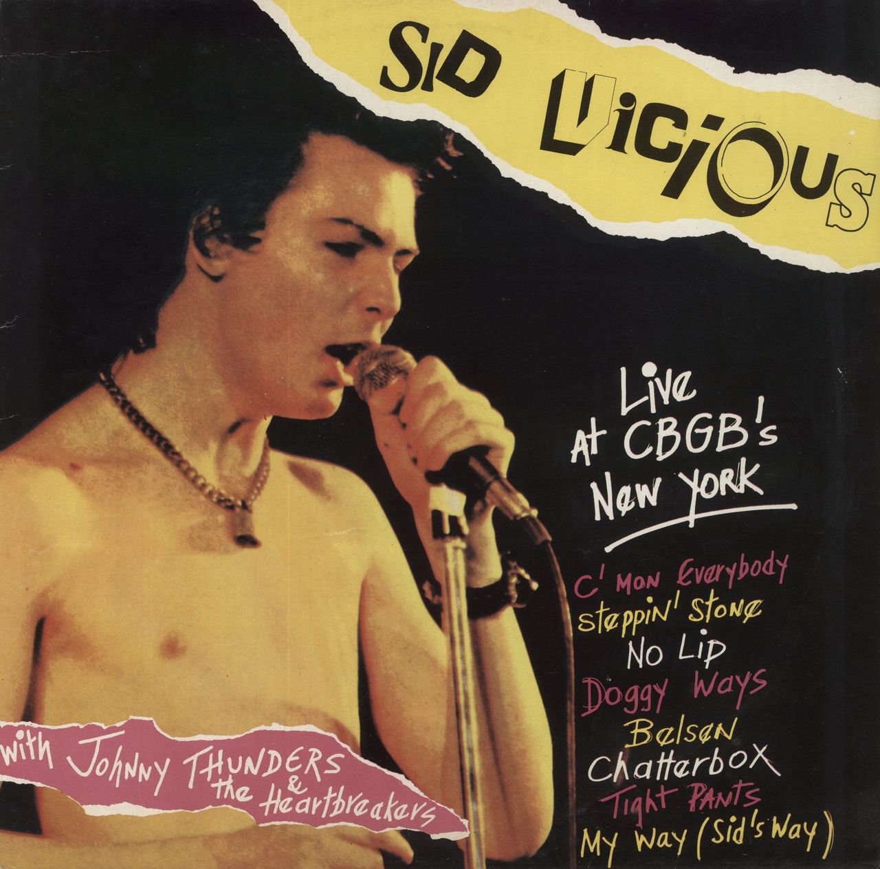 Sid Vicious Live At CBGB's New York Belgian Vinyl LP