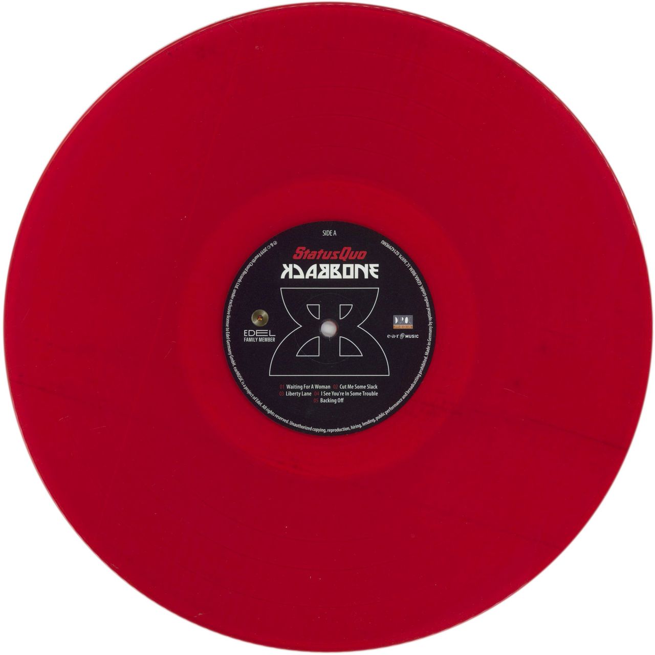 Status Quo Backbone - Red Vinyl UK Vinyl LP