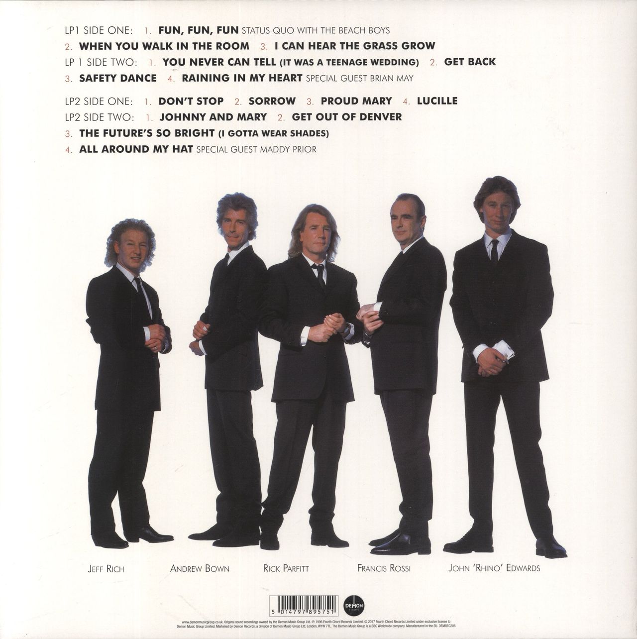 Status Quo Don't Stop - Transparent Heavyweight Vinyl UK 2-LP vinyl set