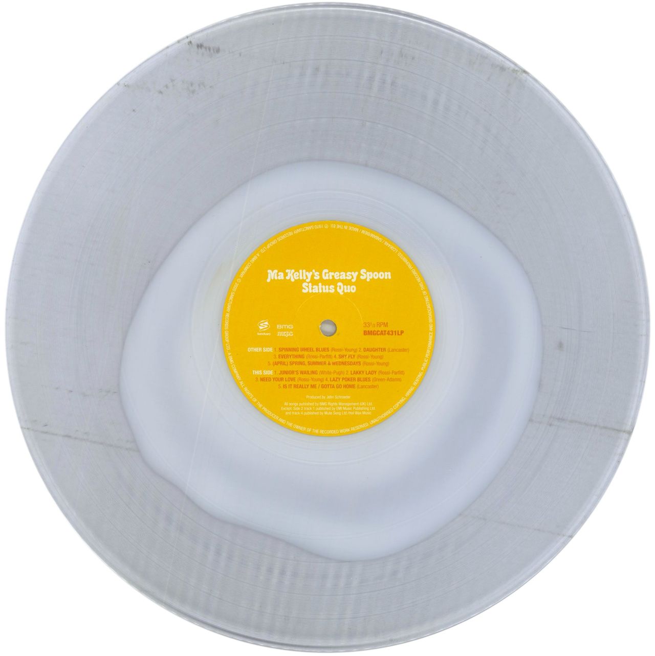 Status Quo Ma Kelly's Greasy Spoon - Fried Egg Vinyl - RSD 2020 UK Vinyl LP