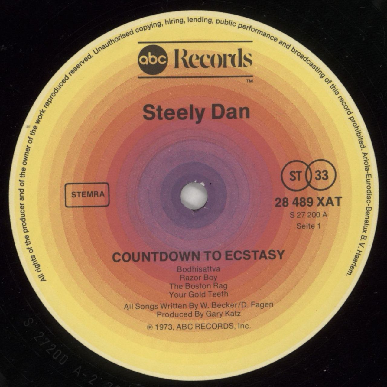Steely Dan Countdown To Ecstasy Dutch Vinyl LP