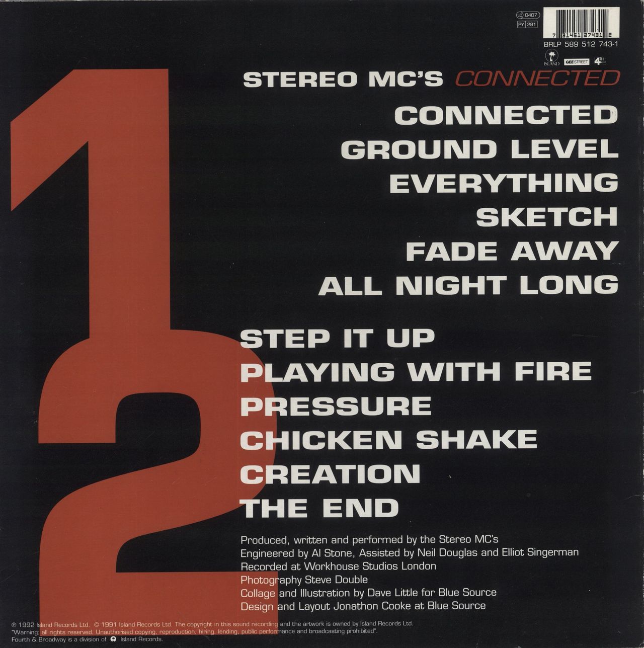 Stereo MCs Connected UK Vinyl LP