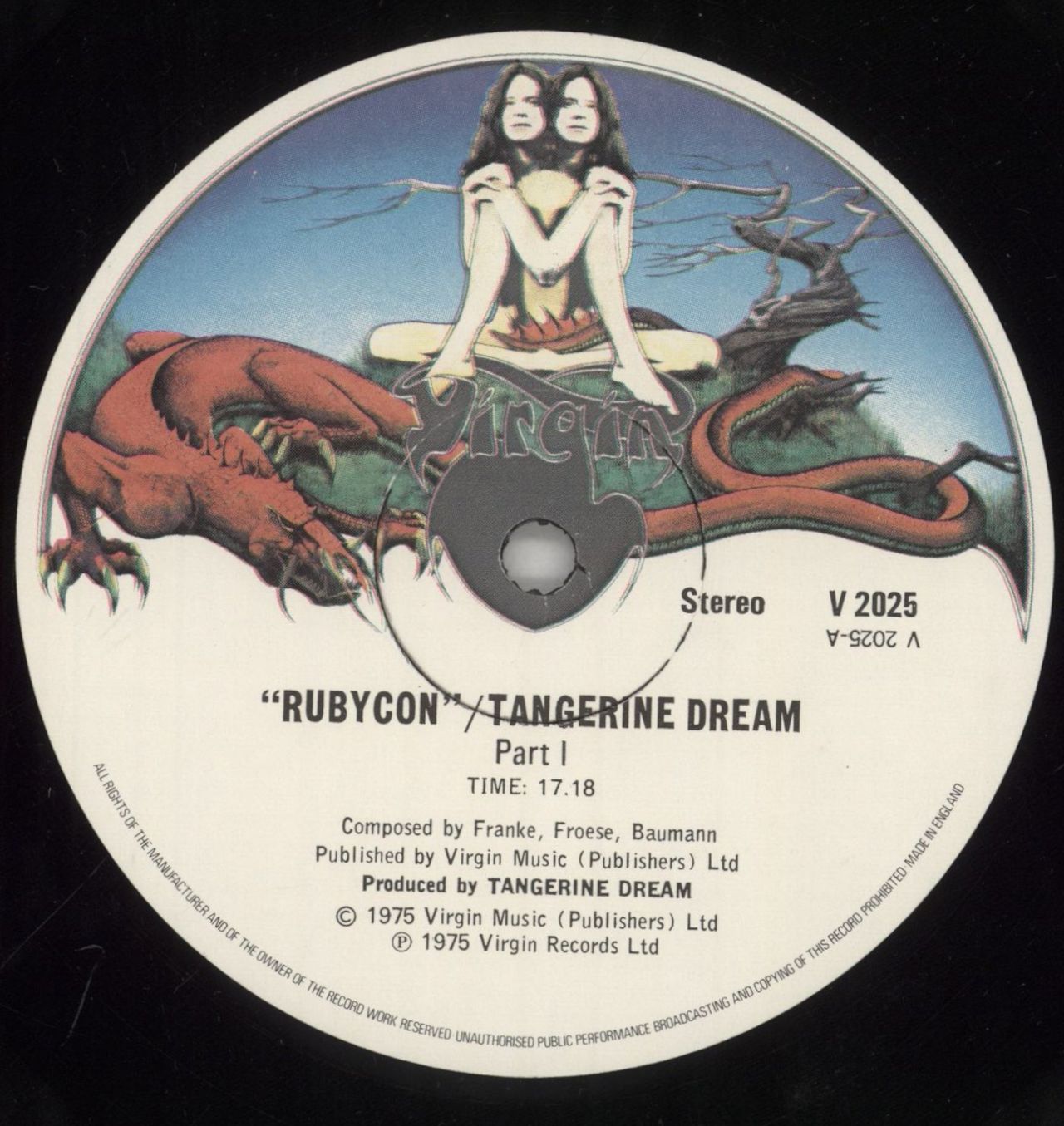 Tangerine Dream Rubycon - 1st - VG UK Vinyl LP