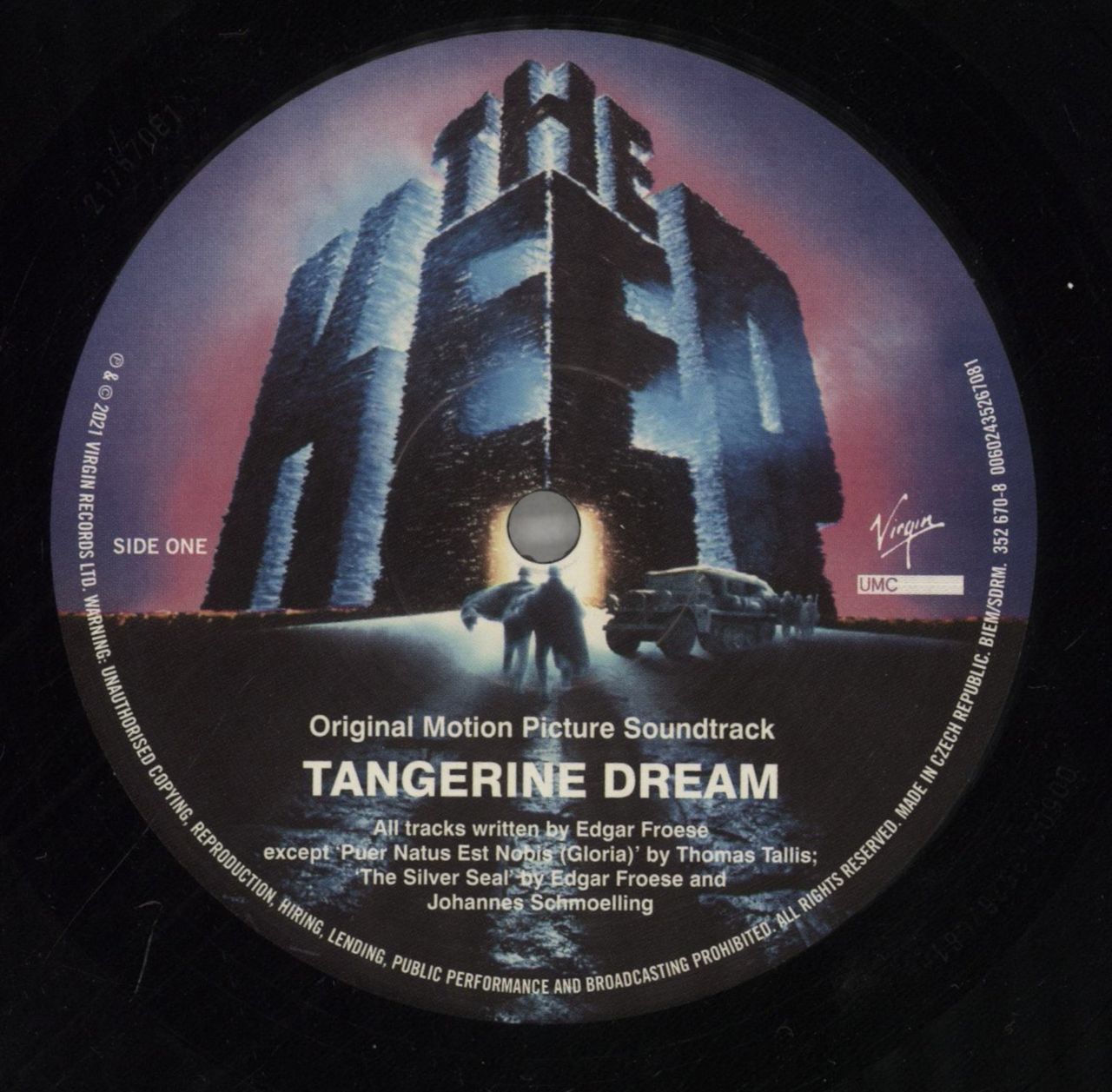 Tangerine Dream The Keep - RSD 2021 - Belly Band + Stickered UK Vinyl LP