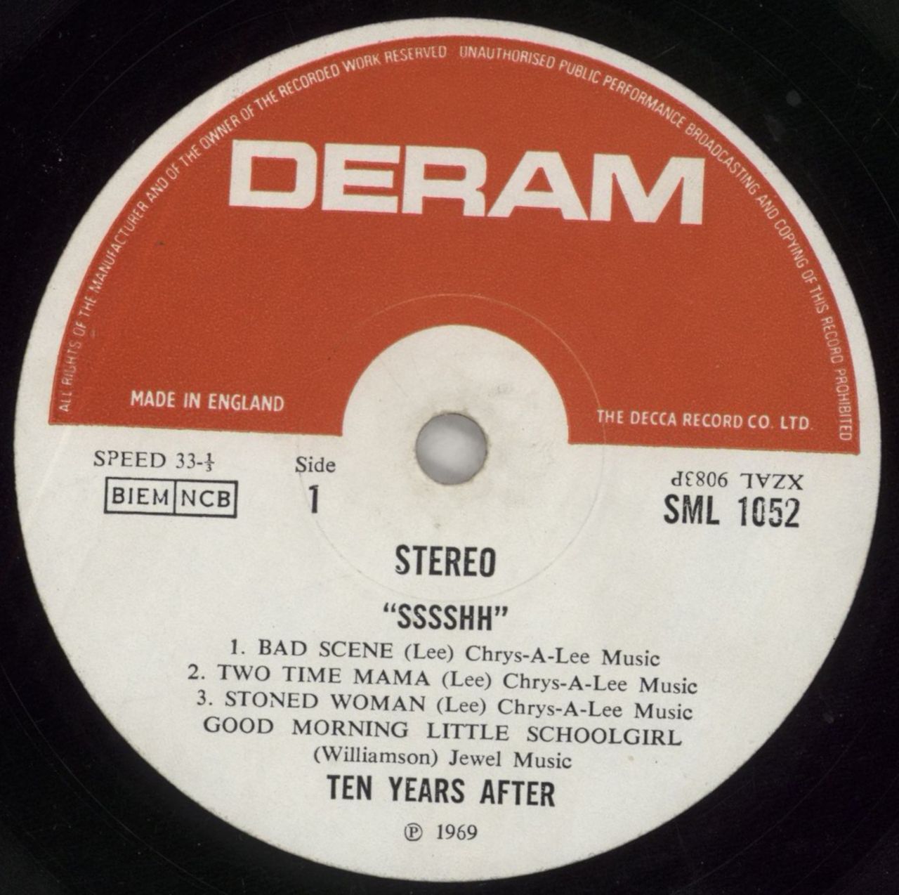 Ten Years After Ssssh! - 1st - VG UK Vinyl LP