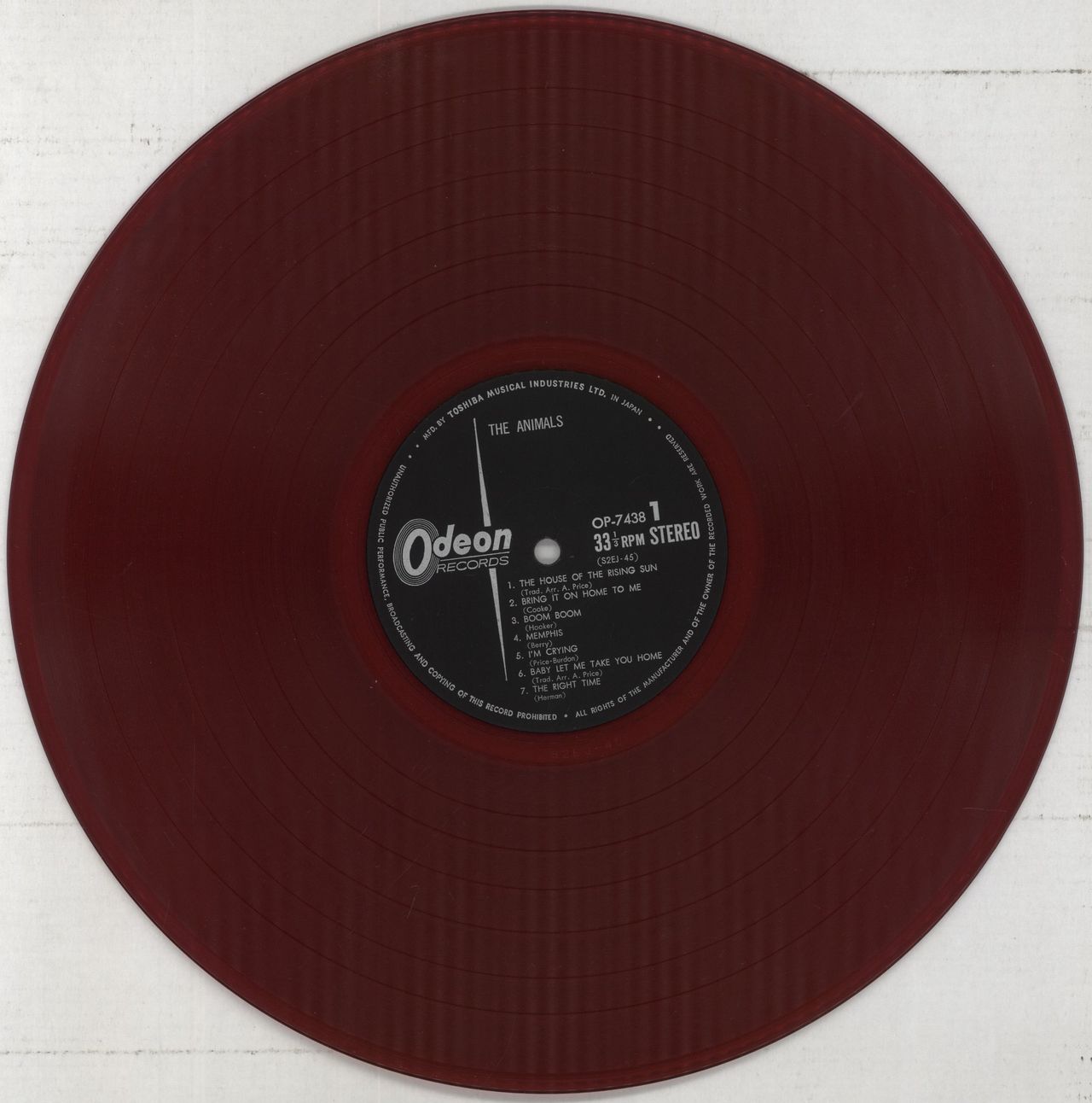The Animals The Animals - Red Vinyl + Obi Japanese Vinyl LP