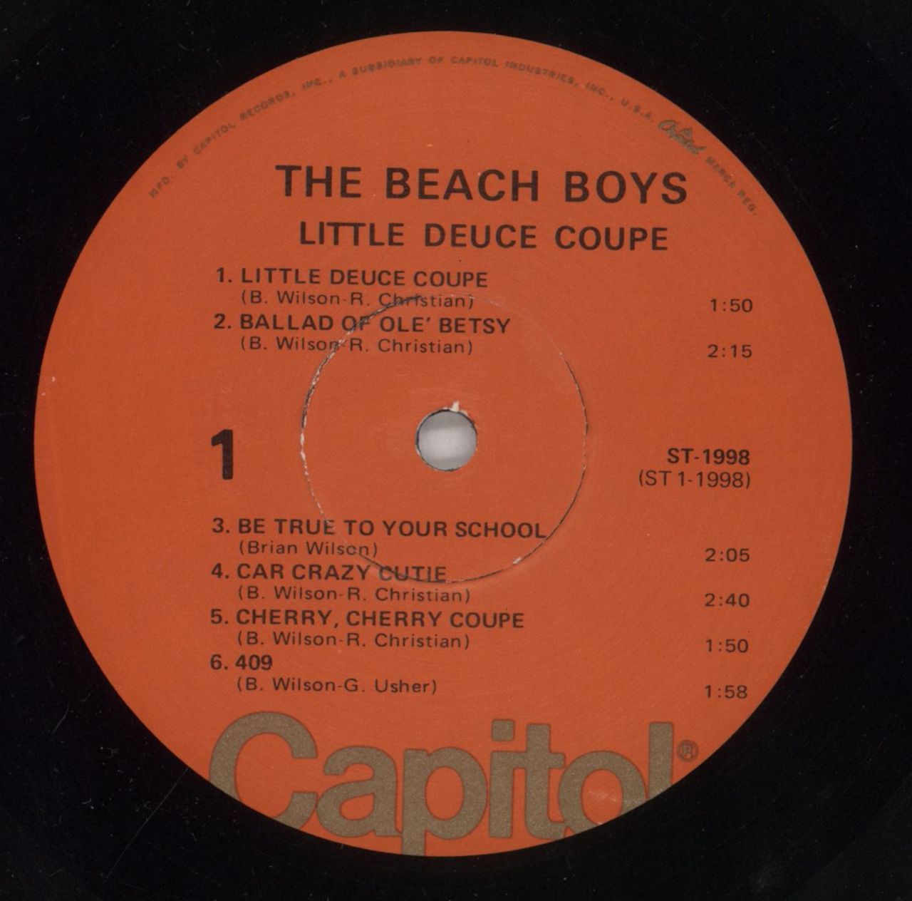 The Beach Boys Little Deuce Coupe US Vinyl LP