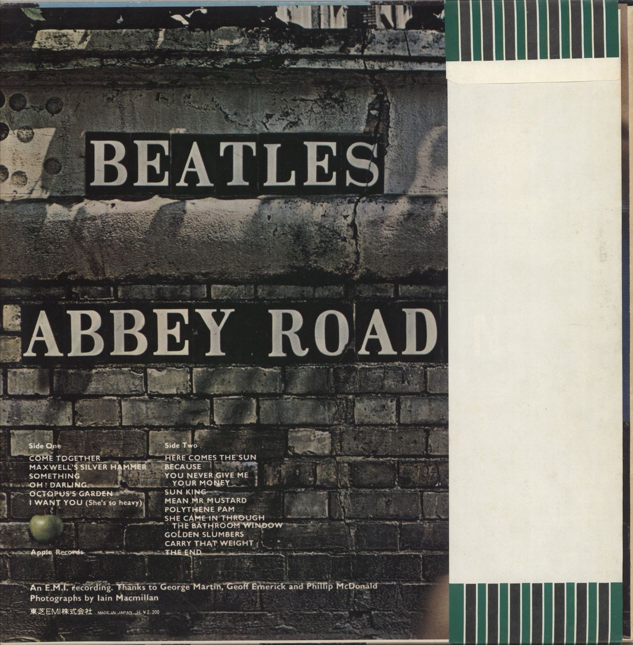 The Beatles Abbey Road - Beatles Forever Obi Japanese Vinyl LP