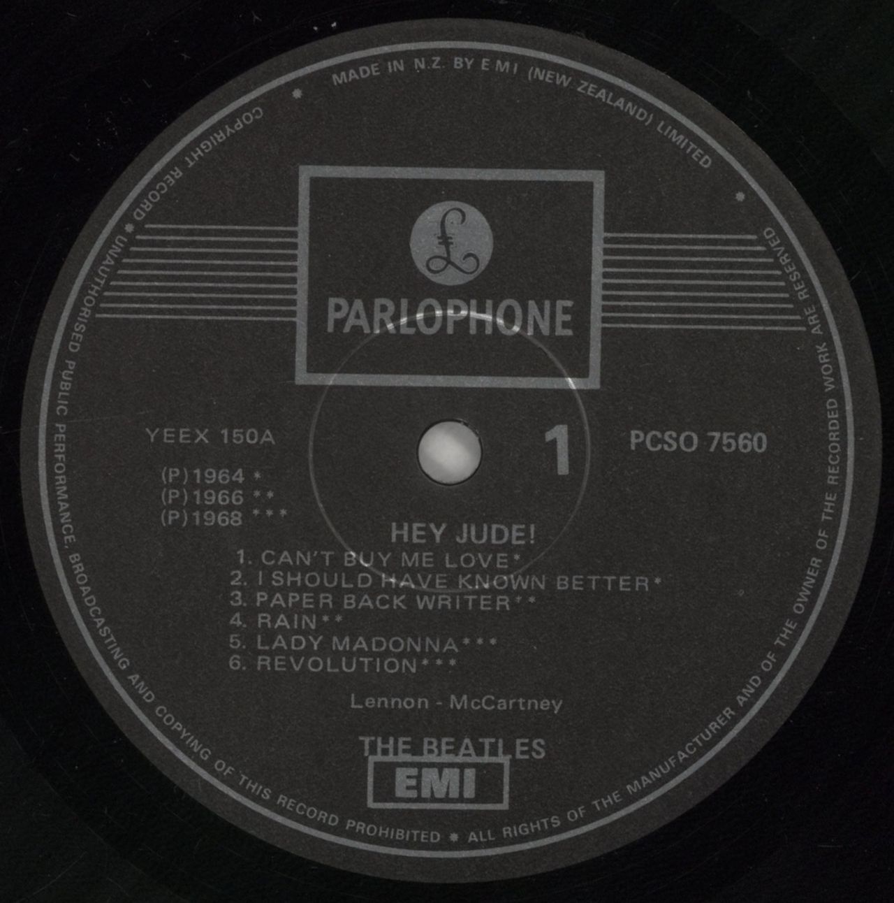 The Beatles Hey Jude Australian Vinyl LP