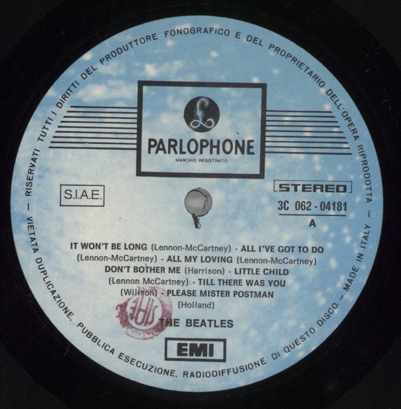 The Beatles I Favolosi Italian Vinyl LP