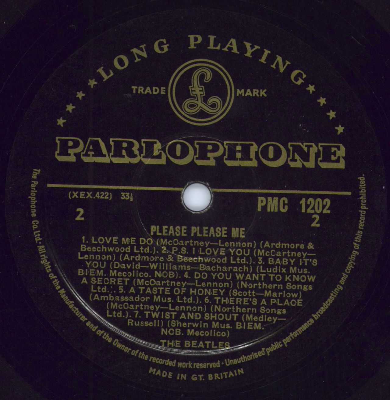 The Beatles Please Please Me - 1st - VG+ UK Vinyl LP